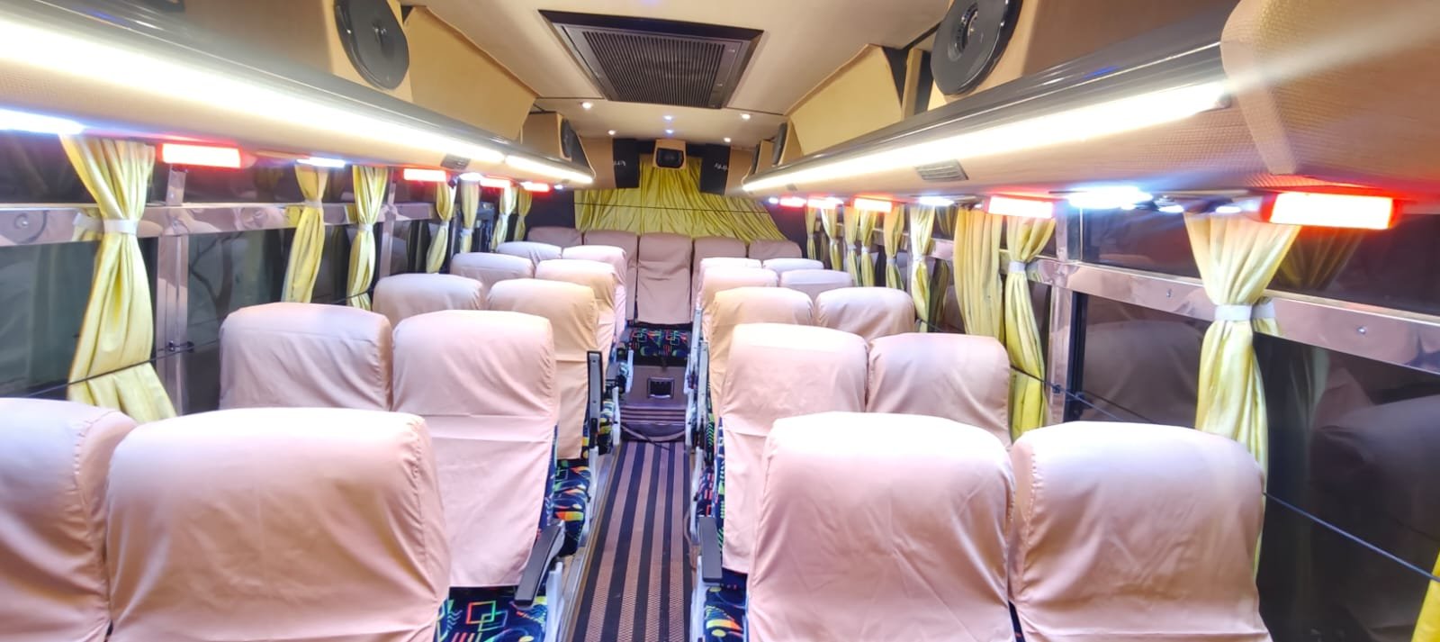 NPK Travels Luxury Bus Interior Seating